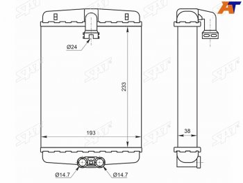 Радиатор отопителя салона MERCEDES C-CLASS W202 93-00 E- CLASS W210 CLK-CLASS #208S W200 SAT ST-MD56-395-0