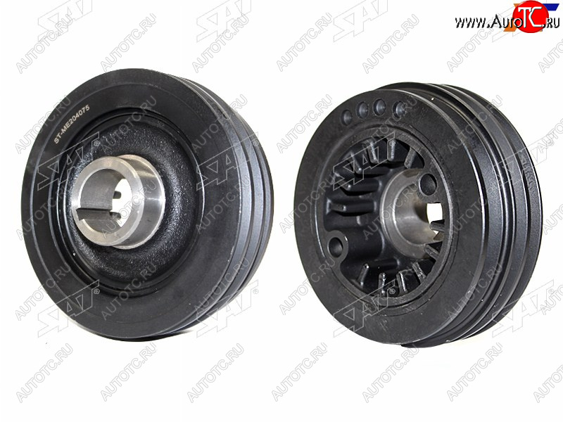 2 499 р. Шкив коленвала MITSUBISHI PAJERO 4M41 00-06 SAT ST-ME204075  с доставкой в г. Вологда