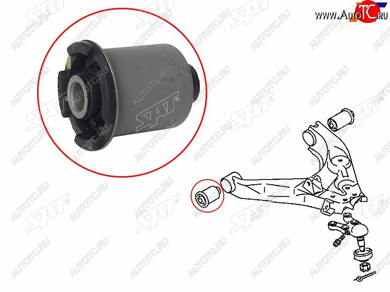 529 р. Сайлентблок Mitsubishi Delica 94-07  Pajero 91-00  Hyundai H1 97-07  Starex 97-07  Mitsubishi L4 SAT ST-MR112710  с доставкой в г. Вологда