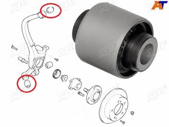 289 р. Сайлентблок Nissan Juke 10-20  Mitsubishi Diamante 95-05  Sigma 90-96 SAT ST-MR-223673  с доставкой в г. Вологда. Увеличить фотографию 2