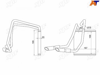 Радиатор отопителя салона MAZDA 2DEMIO DY# 02-07 SAT ST-MZ51-395-0