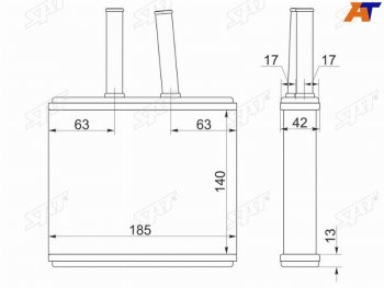Радиатор отопителя салона MAZDA DEMIO DW# 96-02 SAT ST-MZ50-395-0