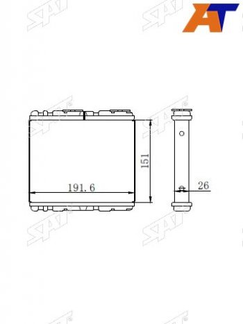 Радиатор отопителя салона  DIESEL MK211MK260MK251 94-2002 SAT ST-NSD211-395-0