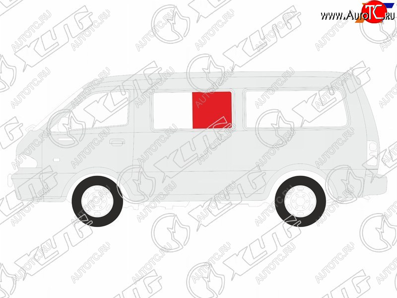 1 059 р. Стекло кузова боковое (не опускное) (Слева Цвет зеленый) Volkswagen Transporter 90-03  Caravelle 9 XYG STN-VAN SF/LH2  с доставкой в г. Вологда