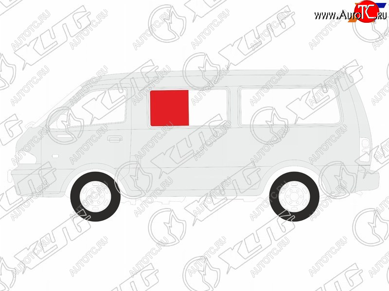 1 059 р. Стекло кузова боковое (не опускное) (Слева Цвет зеленый) Volkswagen Transporter 90-03  Caravelle 9 XYG STN-VAN SF/LH1  с доставкой в г. Вологда