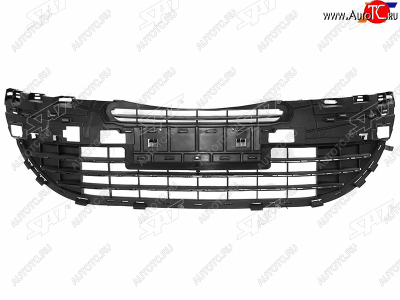 3 199 р. Нижняя решетка переднего бампера SAT Peugeot 408  дорестайлинг (2010-2017)  с доставкой в г. Вологда