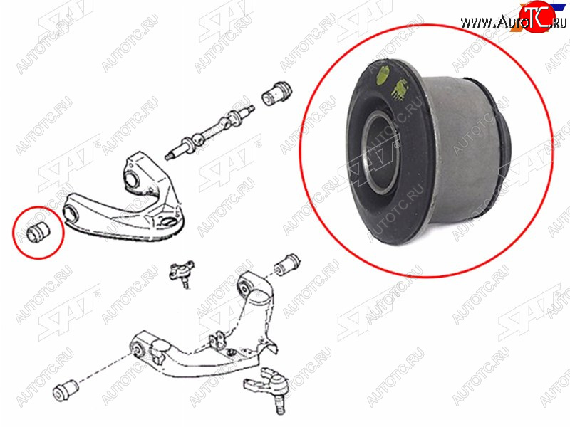 232 р. Сайлентблок переднего верхнего рычага передний MAZDA E2000E2200BONGO 89-01 SAT ST-S083-34-840A  с доставкой в г. Вологда