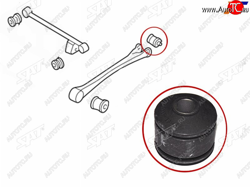 379 р. Сайлентблок Subaru Forester 97-08  Impreza 92-07  Legacy 93-98  Outback 94-99 (Зад) SAT ST-SBHSB-20005  с доставкой в г. Вологда