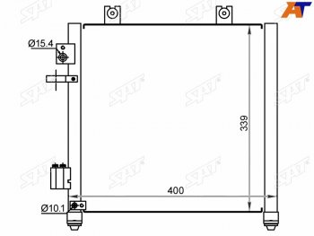 Радиатор кондиционера Opel Agila 00-07  Suzuki Wagon R 98-08  Wagon R Solio 00-02  Wagon R Wide 9 SAT ST-SK03-394-0