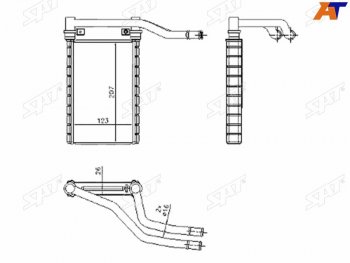 Радиатор отопителя салона SUZUKI SWIFT 04-SX4 06-13 SAT ST-SZ33-395-0