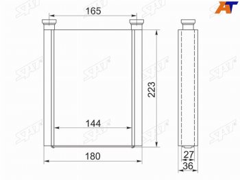 Радиатор отопителя салона TOYOTA COROLLASPACIO #ZE120 00-06AVENSIS #T250 03-08WILL VS #ZE12# 01-0 SAT ST-TY28-395-0