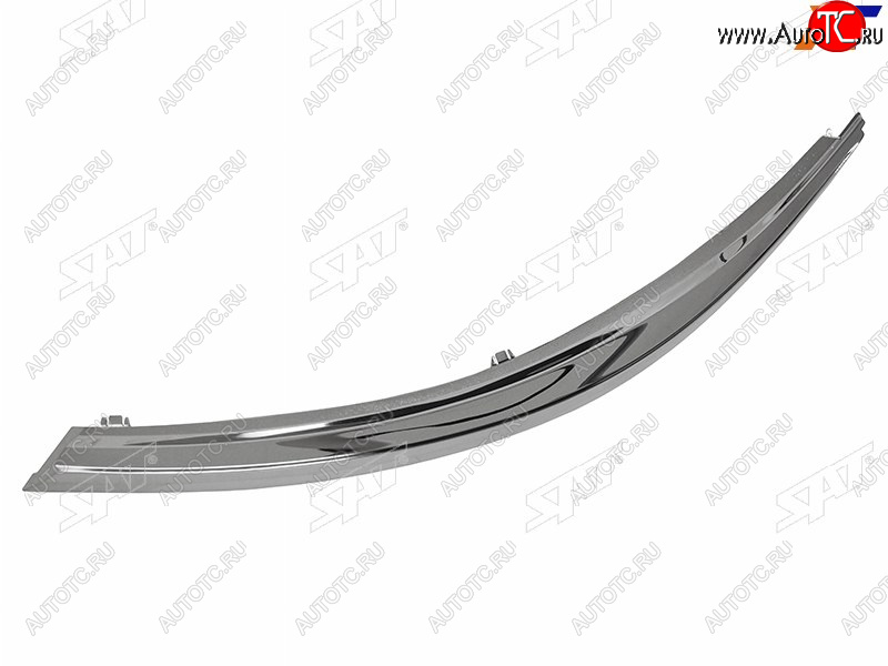 3 699 р. Левый молдинг решетки радиатора (над фарой) SAT  Toyota Corolla  E170 (2012-2016) дорестайлинг (хром)  с доставкой в г. Вологда