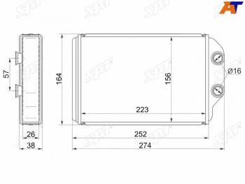 Радиатор отопителя салона TOYOTA CAMRY GRACIAMARK II QUALISWINDOM 96-01 SAT ST-TY37-395-0