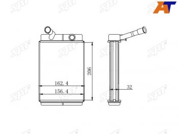 Радиатор отопителя салона TOYOTA CAMRYSCEPTERLEXUS ES 91-96 SAT ST-TY39-395-0