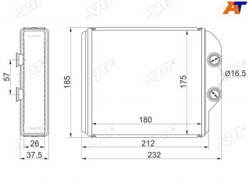 Радиатор отопителя салона TOYOTA CORONACARINACALDINA 92-02 #T21#IPSUMGAIA #XM1# 96-01 толщина 26 SAT ST-TY45-395-A0