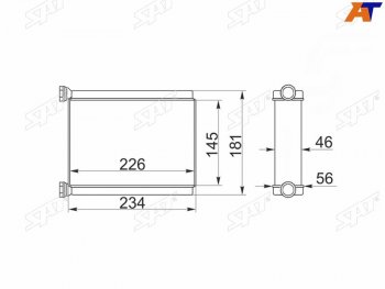 Радиатор отопителя салона TOYOTA LAND CRUISER 100 98-07 SAT ST-TY90-395-0
