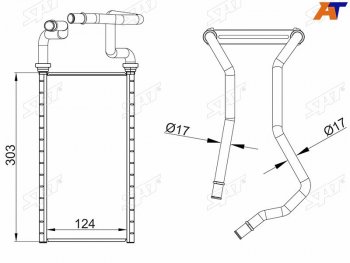 Радиатор отопителя салона TOYOTA LAND CRUISER 200LEXUS LX570 07- SAT ST-TY92-395-0