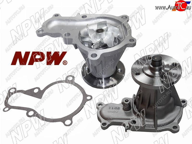 2 859 р. Насос водяного охлаждения TOYOTA 1GFE 90-98 (с прокладкой и шпильками) NPW T-111  с доставкой в г. Вологда