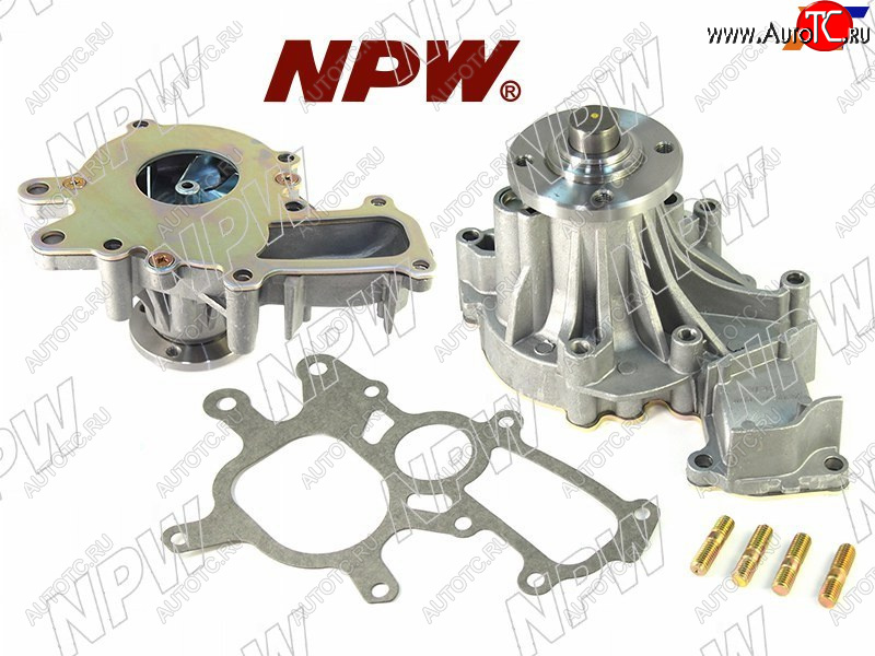 4 299 р. Насос водяного охлаждения в сборе с корпусом TOYOTA PRADO KDJ7#9#12#15#HIACEHILUX 1KZ12KD (с NPW T-164  с доставкой в г. Вологда