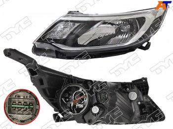 Фара левая (с электрокорректором) TYC KIA Rio 3 QB рестайлинг седан (2015-2017)