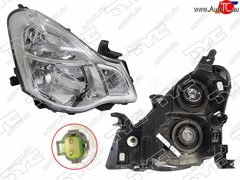 9 699 р. Фара правая (под электрокорректор) TYC  Nissan Almera  G15 (2012-2019) седан  с доставкой в г. Вологда