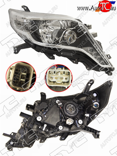 25 999 р. Фара правая (LED, ДХО, Евросвет) TYC Toyota Land Cruiser Prado J150 1-ый рестайлинг (2013-2017)  с доставкой в г. Вологда