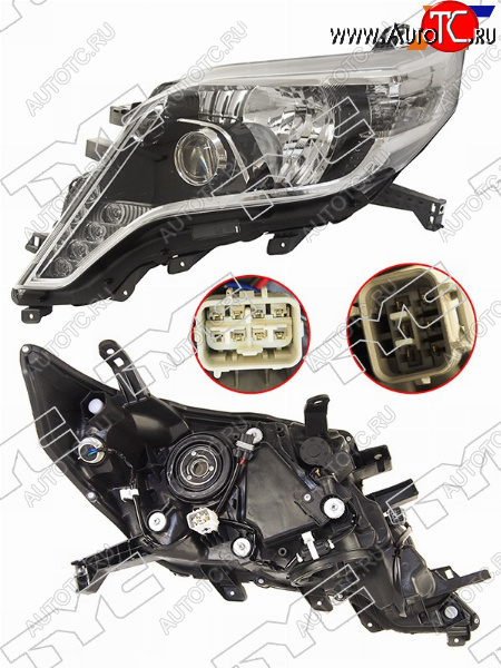 25 999 р. Фара левая (LED, ДХО, Евросвет) TYC Toyota Land Cruiser Prado J150 1-ый рестайлинг (2013-2017)  с доставкой в г. Вологда