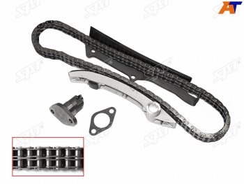 Комплект цепи ГРМ MITSUBISHI PAJERODELICA 4M40 93- цепь двухрядная SAT TK-MB204-N