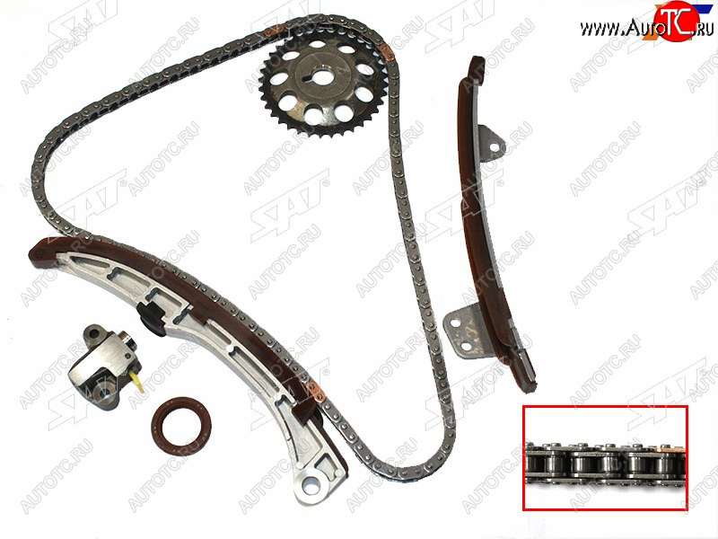 4 099 р. Комплект цепи ГРМ TOYOTA 2NZ-FE 99- SAT TK-TY290-A  с доставкой в г. Вологда