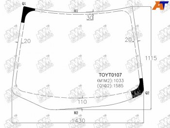 4 699 р. Стекло лобовое TOYOTA IPSUM 01-09                                                                    KMK TOYT0107  с доставкой в г. Вологда. Увеличить фотографию 1