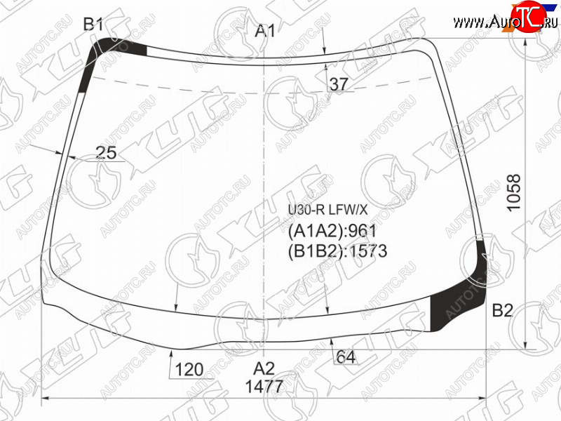 5 999 р. Стекло лобовое Nissan Bassara 99-03  Presage 98-03 XYG U30-R LFW/X  с доставкой в г. Вологда