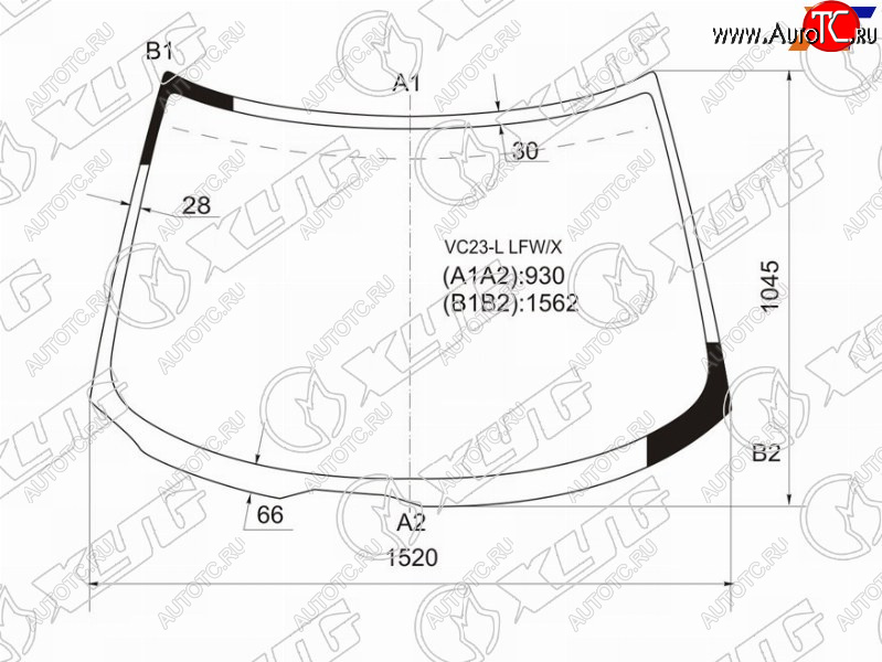 7 699 р. Стекло лобовое Nissan Serena 91-01 XYG VC23-L LFW/X  с доставкой в г. Вологда