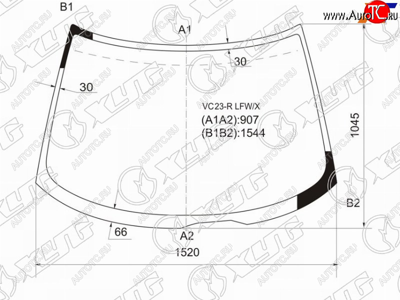 9 199 р. Стекло лобовое Nissan Serena 91-01 XYG VC23-R LFW/X  с доставкой в г. Вологда