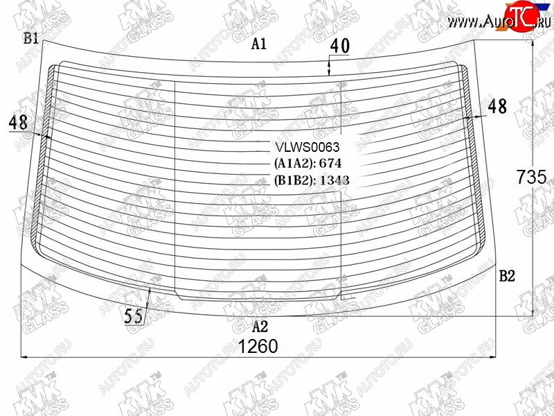5 999 р. Стекло заднее (Цвет зеленый Обогрев 4D SED) Volkswagen Polo 09-20                                  KMK VLWS0063  с доставкой в г. Вологда