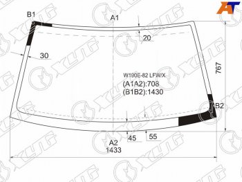 Стекло лобовое MERCEDES-BENZ 190 W201 82-84                                                          XYG W190E-82 LFW/X