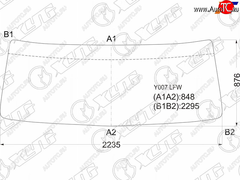 14 599 р. Стекло лобовое Hino 700 03-  Dolphin Profia 01- XYG Y007 LFW  с доставкой в г. Вологда