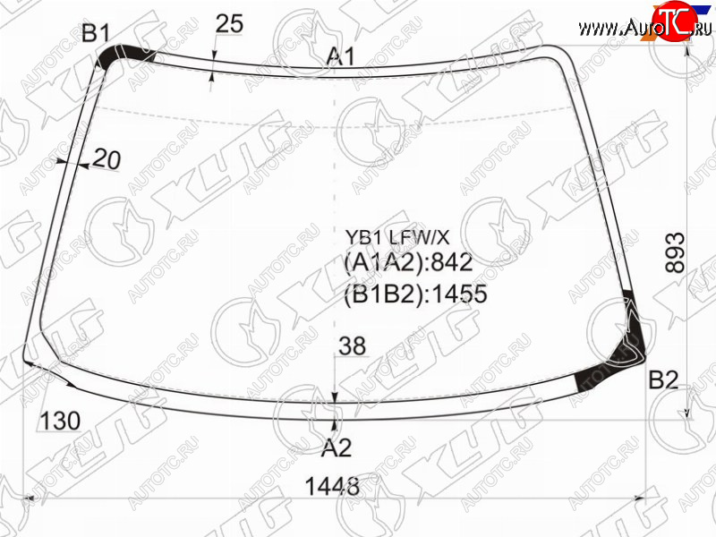 9 999 р. Стекло лобовое Suzuki Baleno 95-02  Cultus 95-02  Esteem 95-04 XYG YB1 LFW/X  с доставкой в г. Вологда