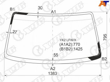 Стекло лобовое Chevrolet MW 03-10  Suzuki Wagon R 98-03  Wagon R Solio 00-05  Wagon R Wide 97-98 XYG YK2 LFW/X