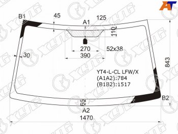 Стекло лобовое Suzuki Escudo 05-17  Grand Vitara 05-16 XYG YT4-L-CL LFW/X