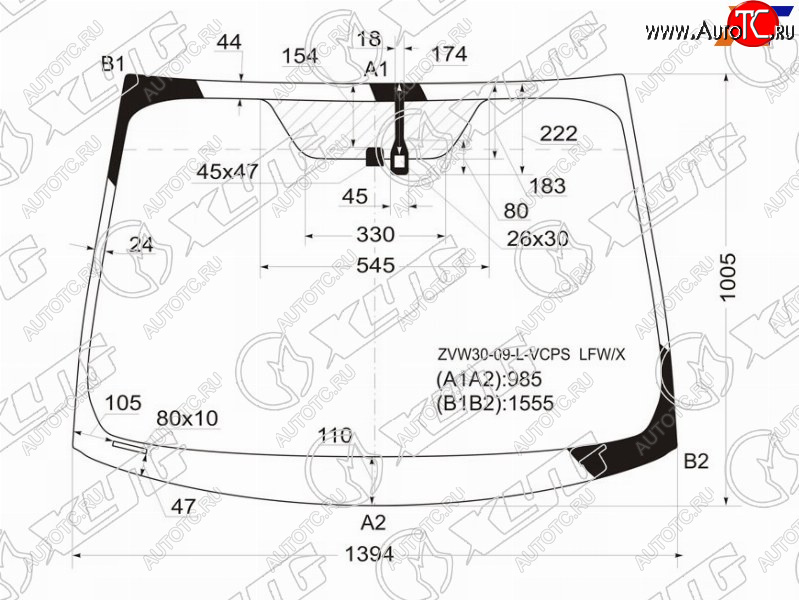 6 499 р. Стекло лобовое (Датчик дождя для Европейского рынка) Toyota Prius (ZVW30) 09-16  Prius PHV 12-16 XYG ZVW30-09-L-VCPS LFW/X  с доставкой в г. Вологда