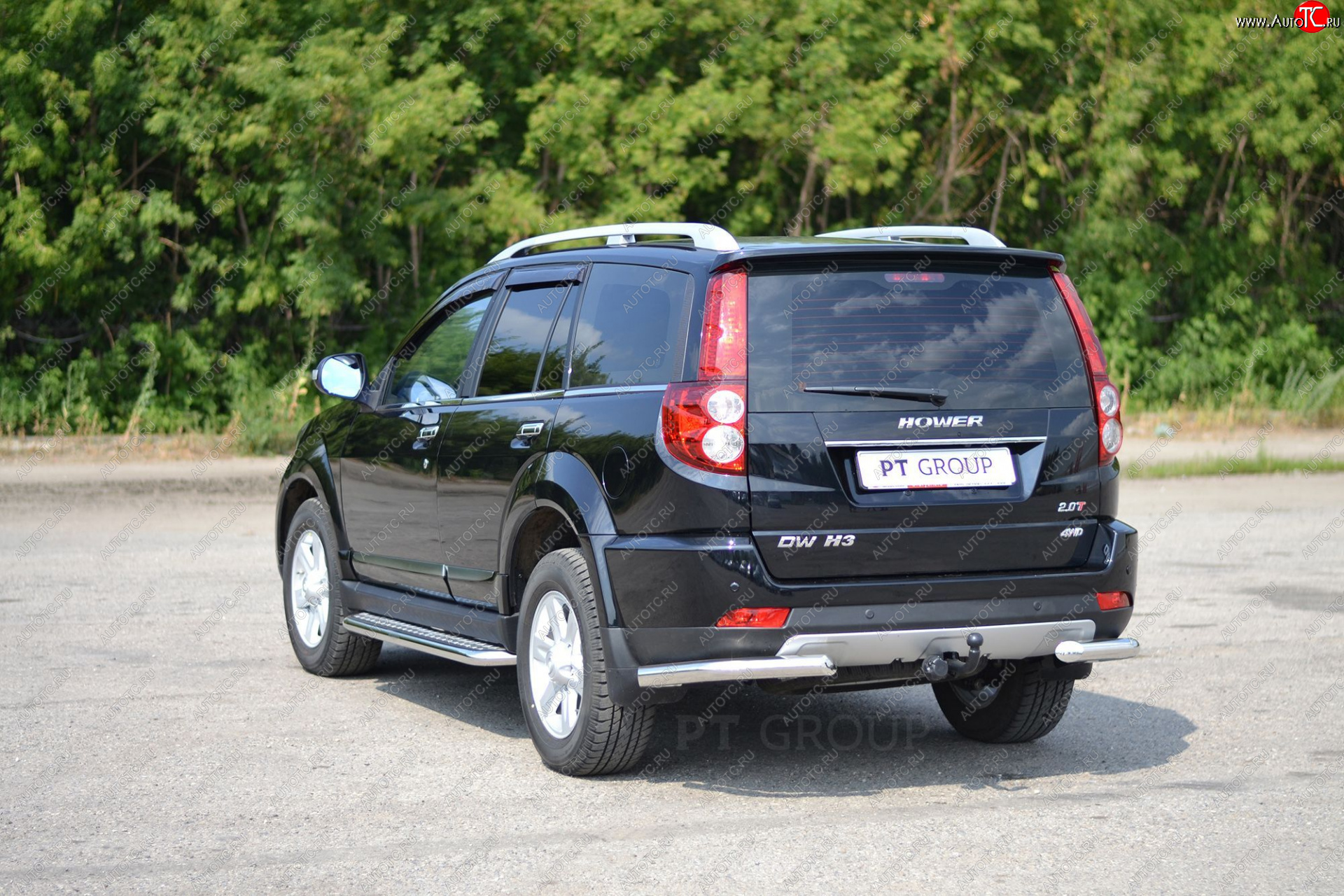 13 999 р. Защита заднего бампера (уголки d63 мм) Petroil Tuning Great Wall Hover H3 (2017-2025) (нержавейка полированна)  с доставкой в г. Вологда