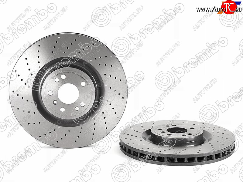 11 949 р. Диск тормозной передний (Ø375 mm) BREMBO  Mercedes-Benz ML class  W166 (2011-2015)  с доставкой в г. Вологда