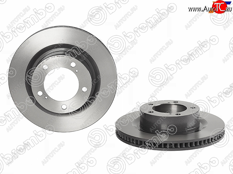 9 299 р. Диск тормозной передний Ø328 BREMBO Toyota Land Cruiser 200 2-ой рестайлинг (2015-2021)  с доставкой в г. Вологда