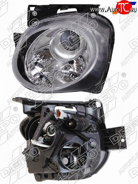 10 649 р. Фара NISSAN JUKE 14-20 LH под электрокорректор (Евросвет) DEPO 215-11H3L-LD-EM  с доставкой в г. Вологда