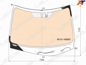 Стекло лобовое (Обогрев полный Датчик дождя) Lexus RX 15-19 LEXUS 56101-48B90