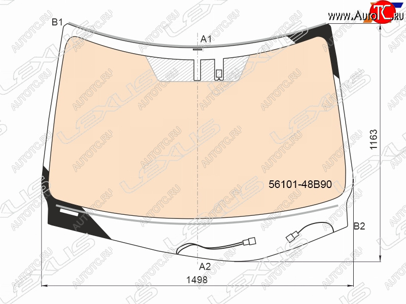 94 999 р. Стекло лобовое (Обогрев полный Датчик дождя) Lexus RX 15-19 LEXUS 56101-48B90  с доставкой в г. Вологда