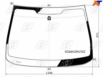 Стекло лобовое (Молдинг) Opel Astra 09-15 FUYAO 6324AGNVWZ