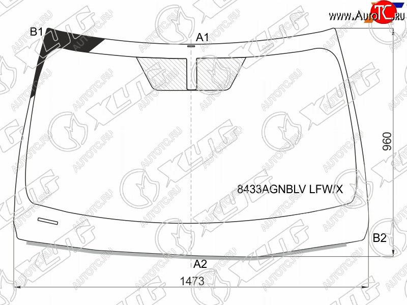 13 299 р. Стекло лобовое Lexus ES 18- XYG 8433AGNBLV LFW/X  с доставкой в г. Вологда