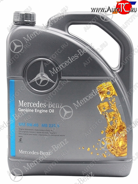 6 699 р. Масло моторное MERCEDES-BENZ (синтетическое) 5л  5W-40 229.5 бензин MERCEDES A000989630813AAEW  с доставкой в г. Вологда