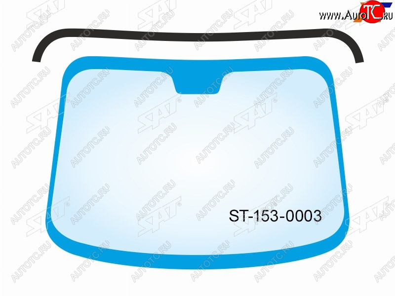 869 р. Молдинг лобового стекла (Сверху) Toyota Land Cruiser (J100) 98-07  Lexus LX 98-07  Toyota Land Cru SAT ST-153-0003  с доставкой в г. Вологда